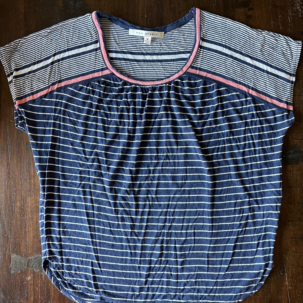 Max Studio Striped T-Shirt